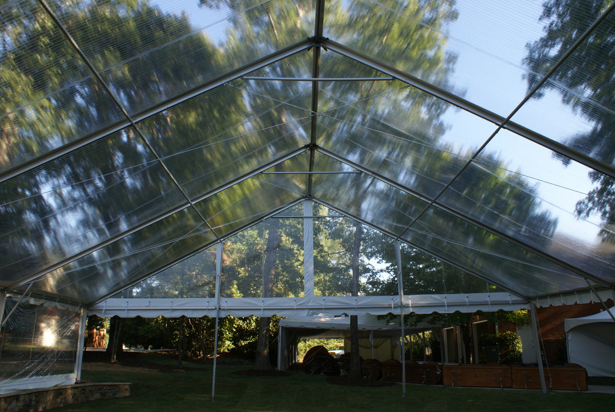 50′ Clear Gable Frame Tent – Professional Party Rentals