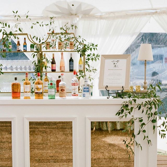 Gold Bar Back w/ Shelves – Professional Party Rentals