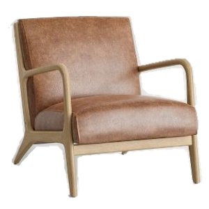 King Louis Chair – Antique Wood Fabric Back – Professional Party Rentals