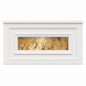 White with Gold Mirror Stage Facade (4'x24")