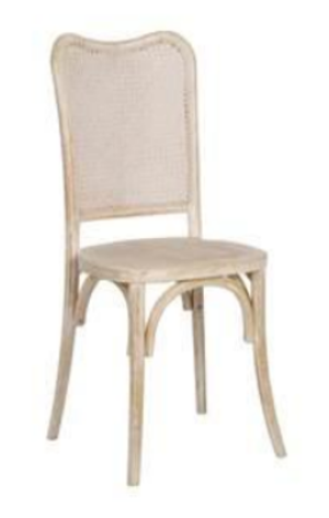 Emma Cane Back Chair - Sandwashed