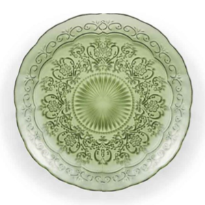 Marie Green Glass Charger (13")
