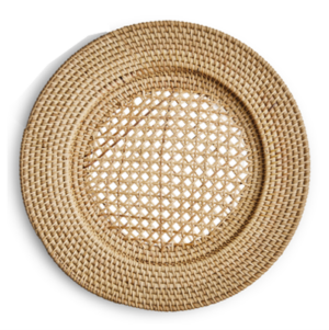 Rattan Honey Charger (13")