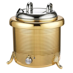 Gold Soup Kettle Warmer with Ladle - 13qt