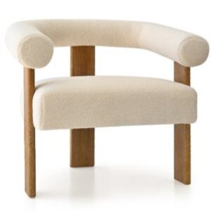 Abbie Boucle Barrel Chair