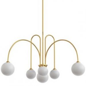 Gold Arc Chandelier (40")