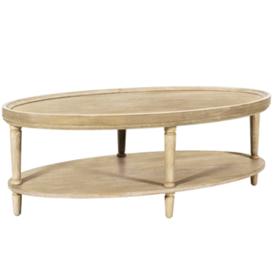 Oval Wood Coffee Table